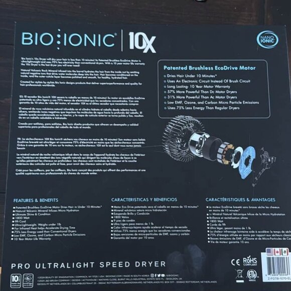 Bioionic Pro Ultra Lightweight speed dryer. Like new! - Picture 3 of 6